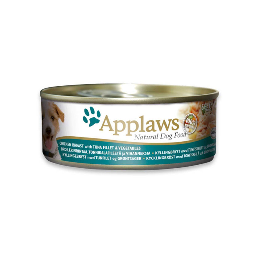 Applaws 狗糧罐頭 - 雞胸肉、吞拿魚、蔬菜 (156g)
