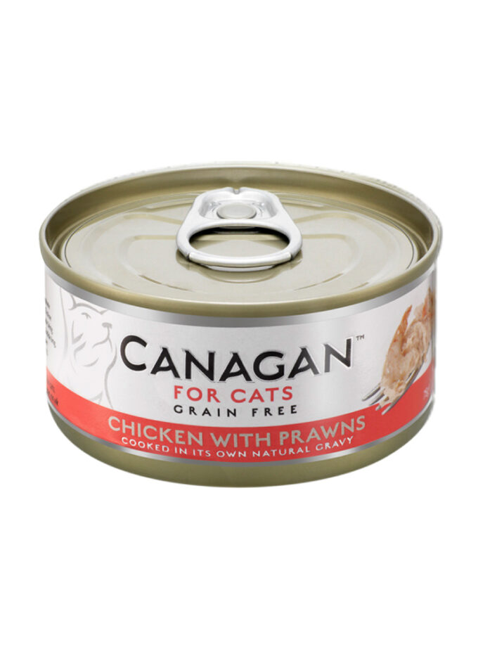 CANAGAN 天然無穀物貓糧罐頭-雞肉拌蝦配方 (75g)