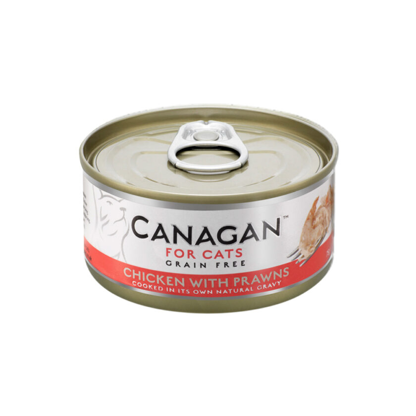 CANAGAN 天然無穀物貓糧罐頭-雞肉拌蝦配方 (75g)