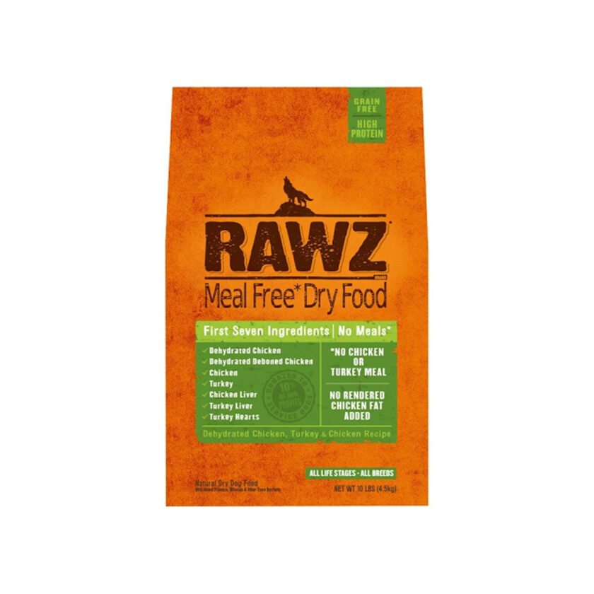 RAWZ 脫水雞肉、火雞及雞肉配方(不含肉粉) (20 lb)