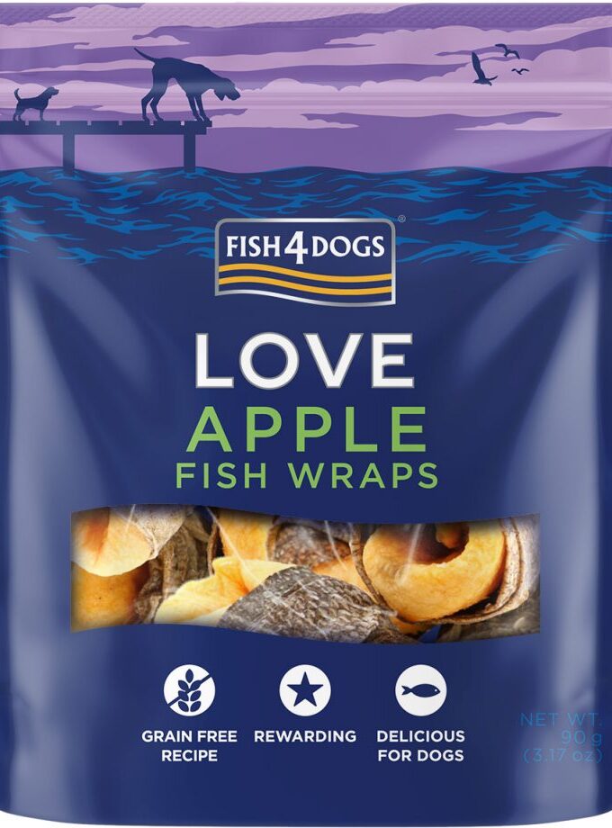 Fish4Dogs love Apple fish wraps