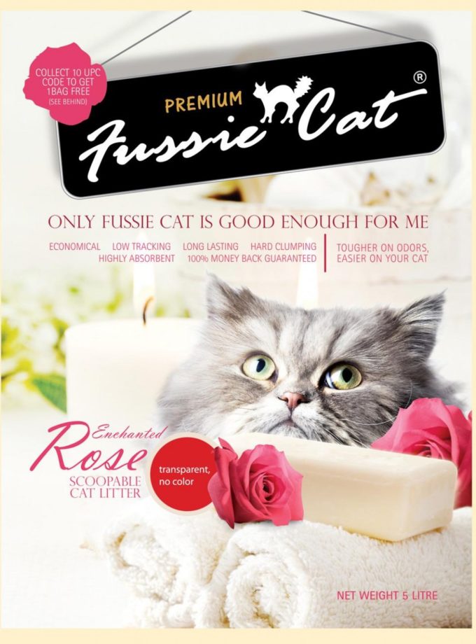 Fussie Cat高竇貓凝結砂 Rose(玫瑰味) 10L