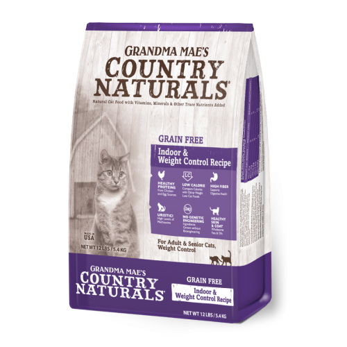 Grandma Country Naturals 無穀物體重控制去毛球室內貓配方 Grain Free Indoor & Weight Control Recipe 12LB