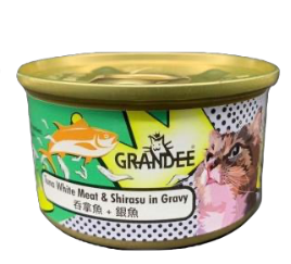Grandee貓罐頭 吞拿+蝦 80g