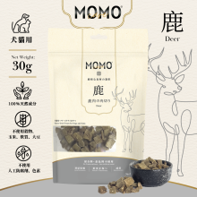 Momocare 貓狗脫水小食 - 原野鹿肉粒 30g (Expiry 26 Oct 26)