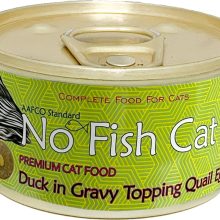 NO FISH CAT Duck in Gravy Topping Quail Egg 滋陰鵪鶉蛋鴨絲主食貓罐頭85g