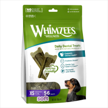 WHIMZEES - Soft 迷你高齡犬專用柔軟潔齒棒 XS- 56條 (420g)