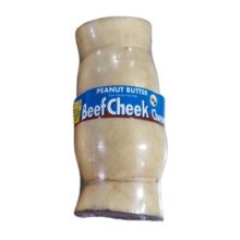 The Rawhide Express 牛頰肉咬膠 / 寵物磨牙骨（Beef Cheek Chews）花生醬風味（Peanut Butter - real flavor) (12-15cm)